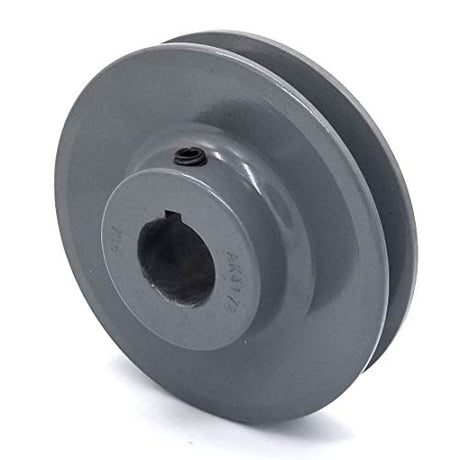 Phoenix Mfg. V-Groove Drive Pulley, 4'' Diameter, 7/8" Bore, Cast Iron