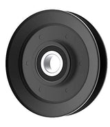 Phoenix Mfg. V-Groove Idler Pulley, 4'' Diameter, 17mm Bore, Steel