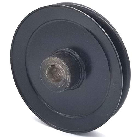 Phoenix Mfg. 5 Inch Dia 5/8 Inch Bore Steel V-Groove Drive Pulley Replacement for Billy Goat 830180