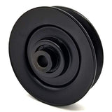 Phoenix Mfg. 2-5/8 Inch Dia 5/16 Inch Bore Steel V-Groove Idler Pulley Replacement for Toro 119-8822