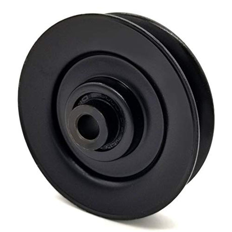 Phoenix Mfg. 2-5/8 Inch Dia 5/16 Inch Bore Steel V-Groove Idler Pulley Replacement for Toro 119-8822
