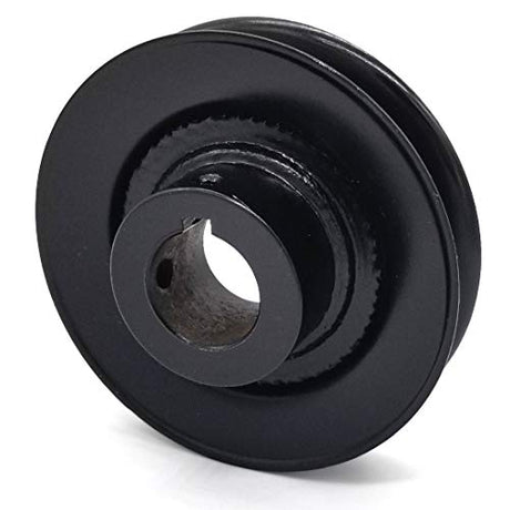 Phoenix Mfg. 4 Inch Dia 1 Inch Bore Steel V-Groove Drive Pulley Replacement for Billy Goat 351250