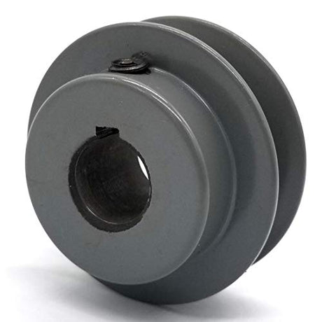 Phoenix Mfg. V-Groove Drive Pulley, 2.2'' Diameter, 5/8" Bore, Cast Iron