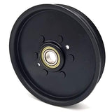 Phoenix Mfg. 5 Inch Flat Dia Flat Idler Pulley Replacement for John Deere 106627 AM106627