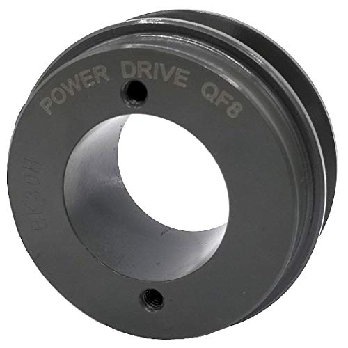 Phoenix Mfg. V-Groove Drive Pulley, 3'' Diameter, 1 5/8" Bore, Cast Iron
