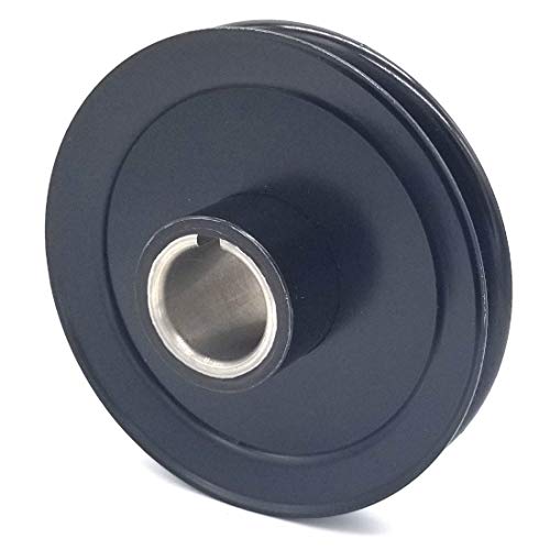 Phoenix Mfg. 5 Inch Dia 1 1/8 Inch Bore Steel V-Groove Drive Pulley Replacement for Hustler 779876