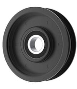 Phoenix Mfg. Flat Idler Pulley, 3.06'' Flat Diameter, 17mm Bore, Steel