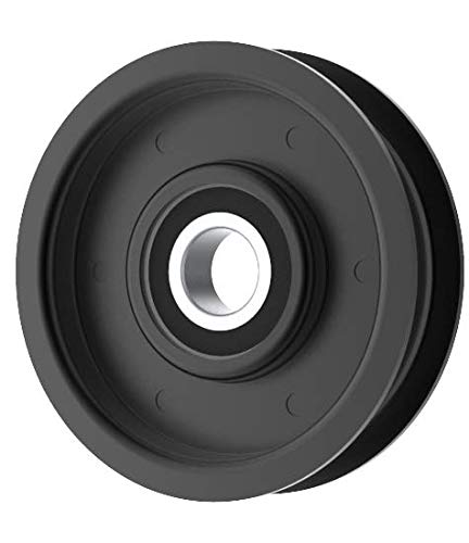 Phoenix Mfg. Flat Idler Pulley, 3.06'' Flat Diameter, 17mm Bore, Steel