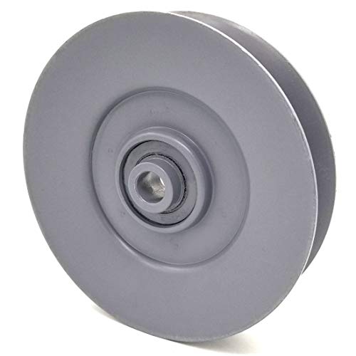 Phoenix Mfg. 5 Inch Dia 1/2 Inch Bore Steel V-Groove Idler Pulley Replacement for Case IH New Holland 529994