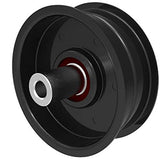 Phoenix Mfg. 3-1/4 Inch Flat Dia Flat Idler Pulley Replacement for Exmark Toro 116-0888