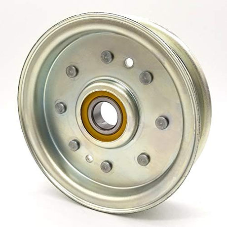 Phoenix Mfg. 4 Inch Flat Dia Flat Idler Pulley Replacement for John Deere AM128118