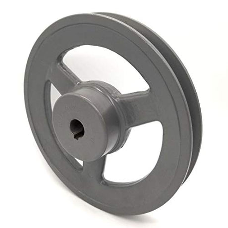 Phoenix Mfg. V-Groove Drive Pulley, 7'' Diameter, 5/8" Bore, Cast Iron