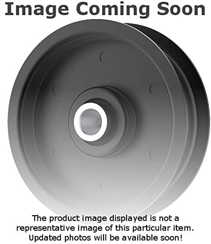 Phoenix Mfg. Flat Idler Pulley, 4.09'' Flat Diameter, 17mm Bore, Steel