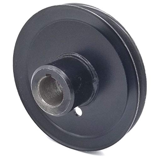 Phoenix Mfg. 6 Inch Dia 1 1/8 Inch Bore Steel V-Groove Drive Pulley Replacement for Hustler 602903