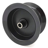 Phoenix Mfg. Flat Idler Pulley, 3.12'' Flat Diameter, 3/8" Bore, Steel