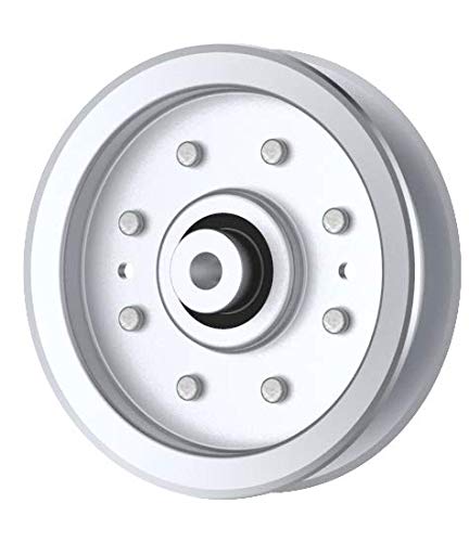 Terre Products, Flat Idler Pulley, Replacement for Cub Cadet, MTD, Craftsman, Troy-Bilt, MaxPower, 956-04129, 753-08171, 956-04129B, 756-04129B, 75308171, 956-04129C, 756-04129C, 332511B