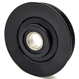 Phoenix Mfg. 3 Inch Dia 5/8 Inch Bore Steel V-Groove Idler Pulley Replacement for Hustler 601065