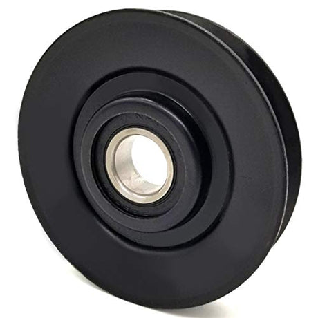 Phoenix Mfg. 3 Inch Dia 5/8 Inch Bore Steel V-Groove Idler Pulley Replacement for Hustler 601065
