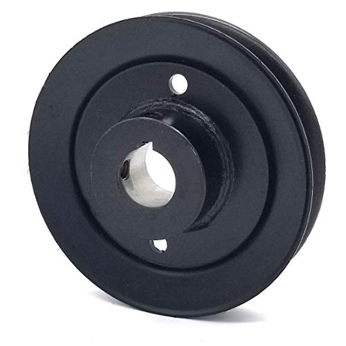 Phoenix Mfg. 5 Inch Dia 1 Inch Bore Steel V-Groove Drive Pulley Replacement for Hustler 301267