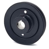 Phoenix Mfg. 5 Inch Dia 1 Inch Bore Steel V-Groove Drive Pulley Replacement for Hustler 301267