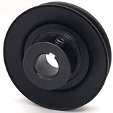 Phoenix Mfg. V-Groove Drive Pulley, 3.5'' Diameter, 3/4" Bore, Steel