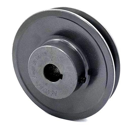 Phoenix Mfg. V-Groove Drive Pulley, 4'' Diameter, 5/8" Bore, Cast Iron