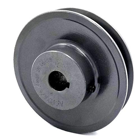 Phoenix Mfg. V-Groove Drive Pulley, 4'' Diameter, 5/8" Bore, Cast Iron