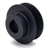 Phoenix Mfg. V-Groove Drive Pulley - 2.5'' Dia. - 3/4'' Bore - Steel
