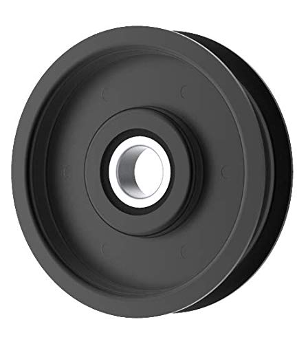 Phoenix Mfg. Flat Idler Pulley, 3.25'' Flat Diameter, 17mm Bore, Steel