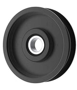 Phoenix Mfg. Flat Idler Pulley, 3.25'' Flat Diameter, 17mm Bore, Steel