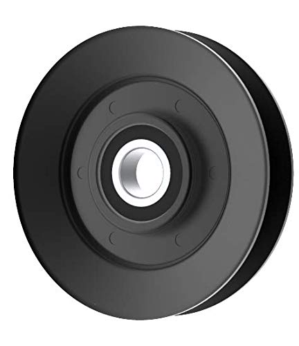 Phoenix Mfg. 4 Inch Dia 17mm Bore Steel V-Groove Idler Pulley Replacement for Turf Teq 10-0433