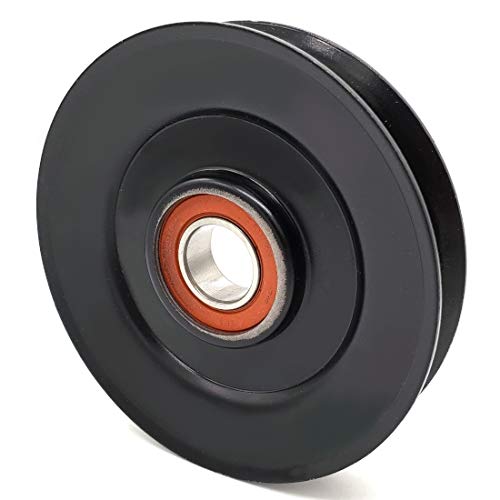 Phoenix Mfg. 4-1/4 Inch Dia 3/4 Inch Bore Steel V-Groove Idler Pulley Replacement for Exmark Toro 92-7103