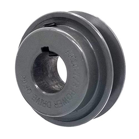 Phoenix Mfg. V-Groove Drive Pulley, 2.5'' Diameter, 7/8" Bore, Cast Iron