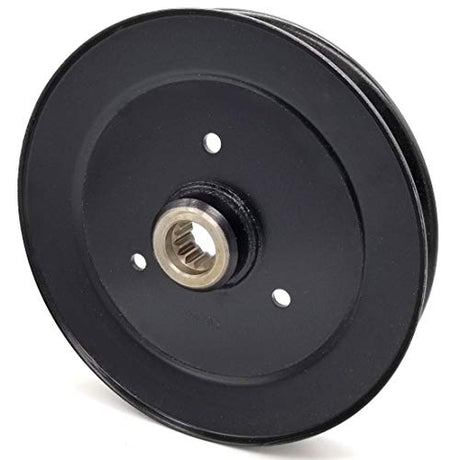 Phoenix Mfg. 8 Inch Dia Splined Bore Steel V-Groove Drive Pulley Replacement for Exmark Toro 116-0676