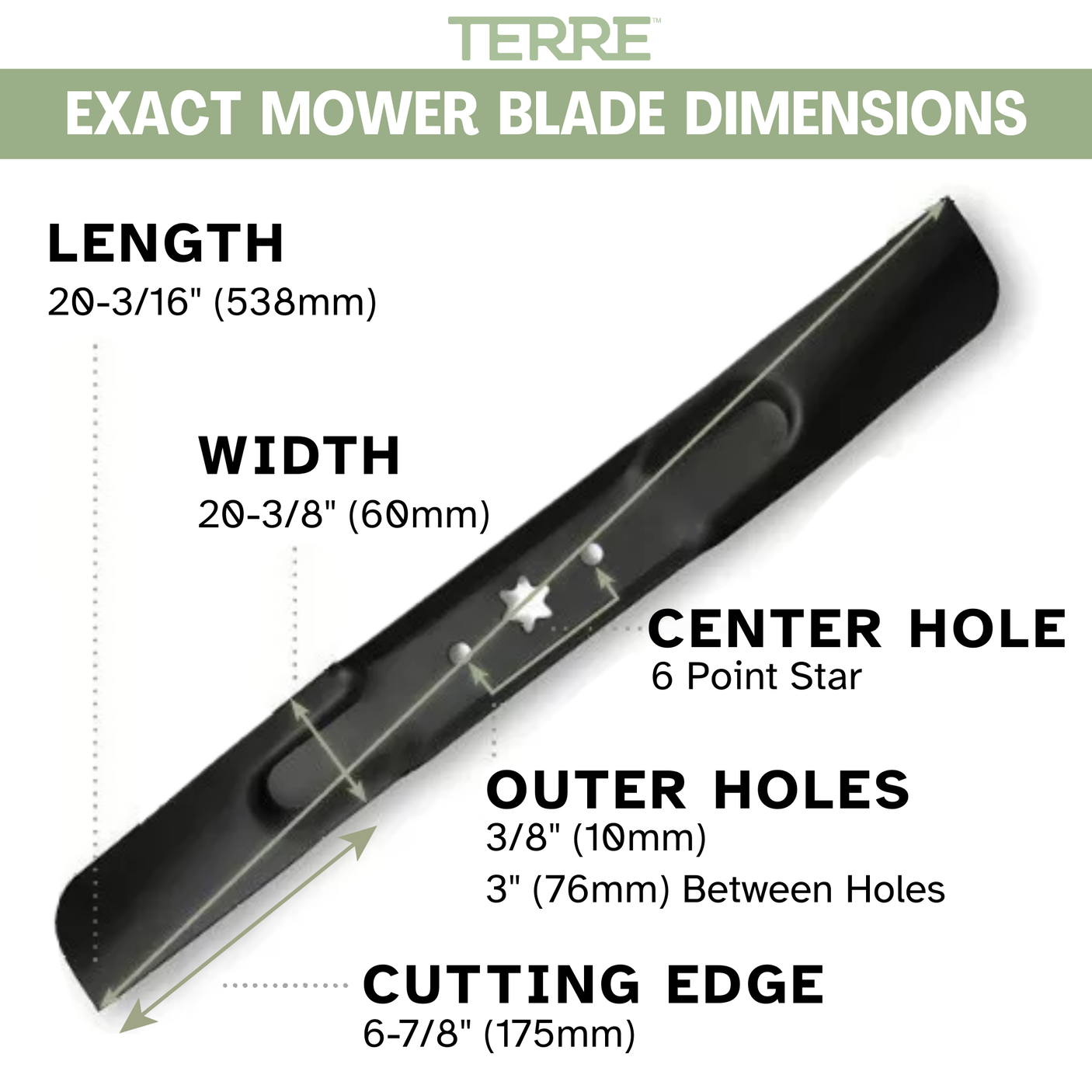 42" High Lift Mower Blades 2-Pack – Fits Cub Cadet, Troy-Bilt & MTD | Replaces 942-04308