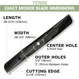 42" High Lift Mower Blades 2-Pack – Fits Cub Cadet, Troy-Bilt & MTD | Replaces 942-04308