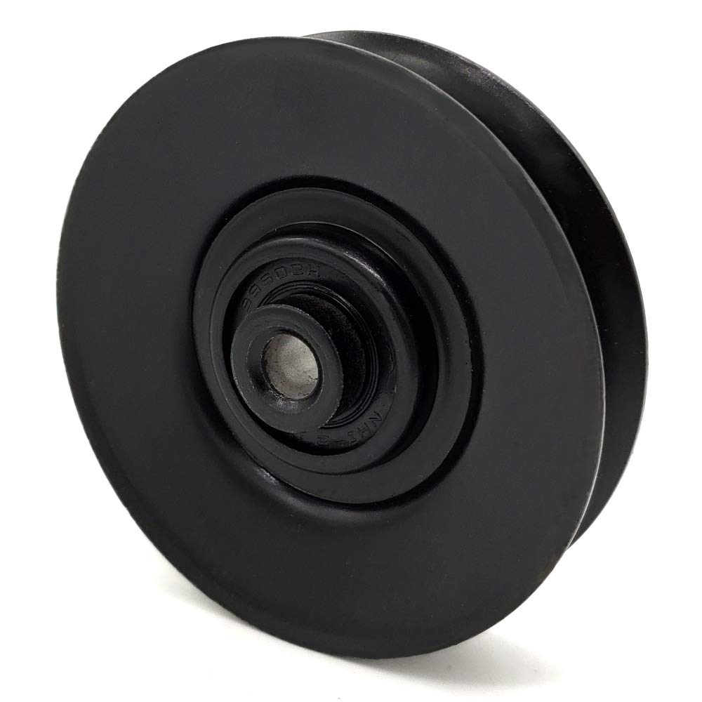 Phoenix Mfg. 3-1/2 Inch Dia 3/8 Inch Bore Steel V-Groove Idler Pulley Replacement for Cub Cadet MTD Craftsman 756-0399 Exmark Toro 109823