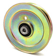 Phoenix Mfg. 5 Inch Dia 3/8 Inch Bore Steel V-Groove Idler Pulley Replacement for Cub Cadet MTD Craftsman 1749911