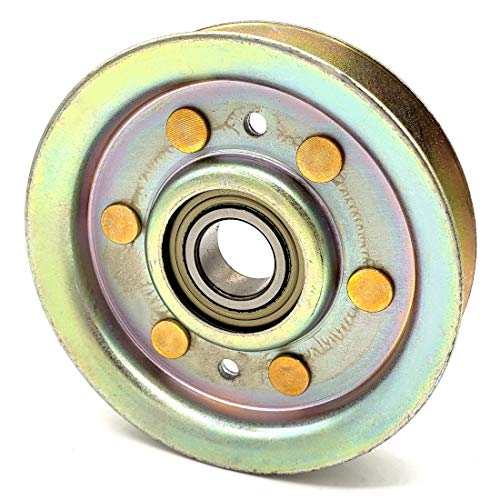 Phoenix Mfg. 3-3/4 Inch Dia 17mm Bore Steel V-Groove Idler Pulley Replacement for John Deere AM124302