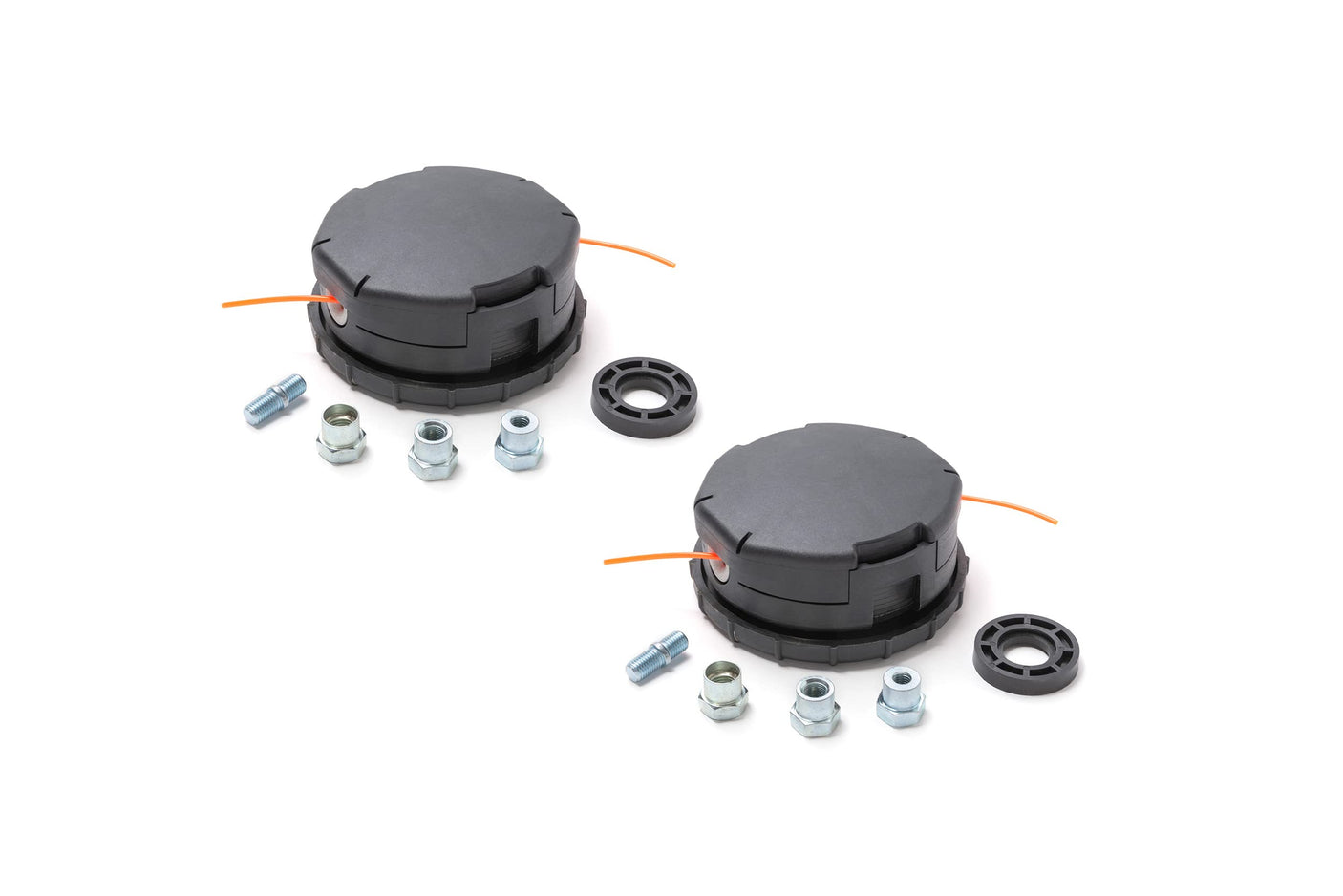 Terre Products, 2 Pack Bump Feed Trimmer Head Replacement, Compatible with Most Straight Shaft Trimmers, Echo Speed Feed 400 SRM Series, Any Line Shape and Maximum Line Size .105 Inch