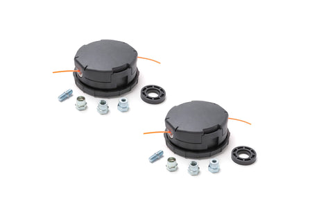 Terre Products, 2 Pack Bump Feed Trimmer Head Replacement, Compatible with Most Straight Shaft Trimmers, Echo Speed Feed 400 SRM Series, Any Line Shape and Maximum Line Size .105 Inch