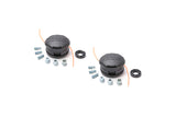 Terre Products, 2 Pack Universal Trimmer Head Replacement, Bump Feed String Trimmer Head, Compatible with Speed Feed and Most Weed Eater Brands, 4 Inch Diameter, Line Size .05 Inch to .105 Inch