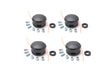 Terre Products, 4 Pack Universal Trimmer Head Replacement, Bump Feed String Trimmer Head, Compatible with Speed Feed and Most Weed Eater Brands, 4 Inch Diameter, Line Size .05 Inch to .105 Inch