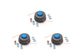 Terre Products, 3 Pack T35 Tap Advance Trimmer Head Replacement, Compatible with Husqvarna and Other Weed Eater Brands, Straight Shaft String Trimmer Head, Line Sizes .065 Inch.08 Inch.095 Inch