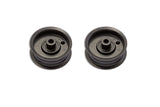 Terre Products, 2 Pack Flat Idler Pulleys, Compatible with Lawn Mowers Cub Cadet, MTD, Craftsman, Replacement for 756-04224