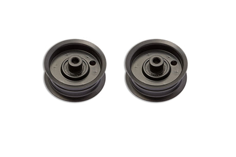 Terre Products, 2 Pack Flat Idler Pulleys, Compatible with Lawn Mowers Cub Cadet, MTD, Craftsman, Replacement for 756-04224