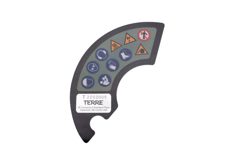 Terre Products, Idech Power Rotary Scissors ASK-MW23, OEM Replacement Part SKVW-27TE, Caution Label