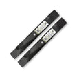 Terre Products, 2 Pack Mulching Lawn Mower Blades, 42 Inch Deck, Compatible with John Deere LT160, Scotts S1642, S1742, Replacement for M139802, M127129, M145969