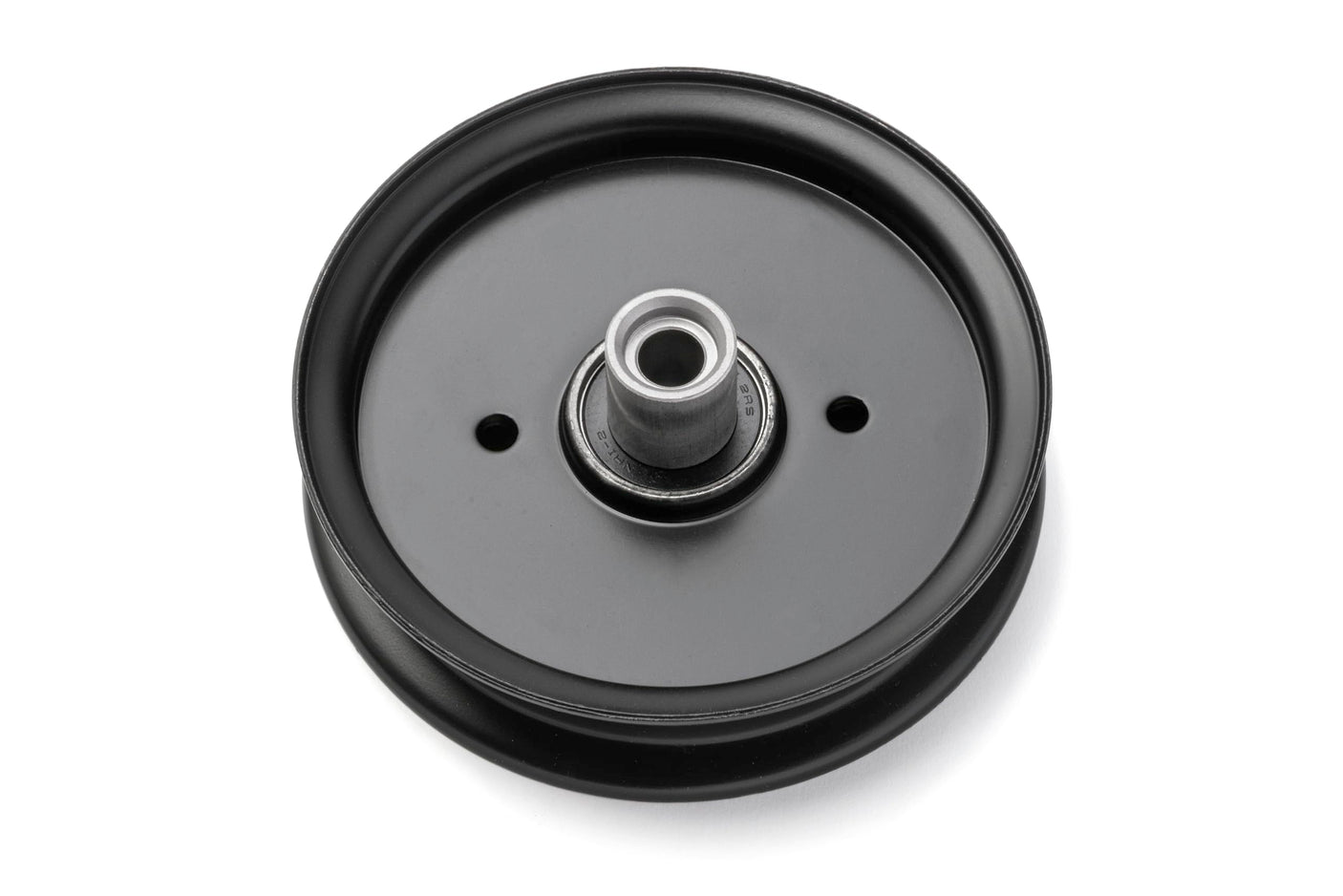 Phoenix Mfg. Flat Idler Pulley, 5 Inch Outside Diameter, Replacement for Hustler 604231, Compatible with 52 Inch Raptor Lawn Mower Models