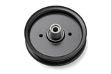 Phoenix Mfg. Flat Idler Pulley, 5 Inch Outside Diameter, Replacement for Hustler 604231, Compatible with 52 Inch Raptor Lawn Mower Models